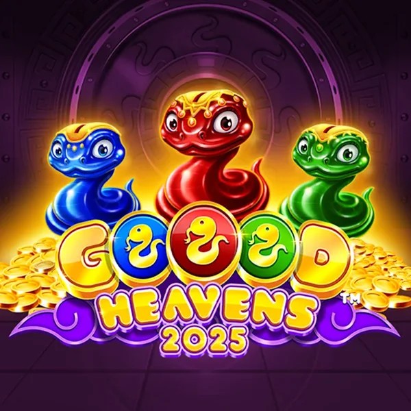 Goood Heavens slot logo by Rarestone Gaming at Spinko CasinoGoood Heavens
