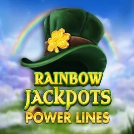 Rainbow Jackpots Power Lines slot visual from Red Tiger Gaming available on sspinko.com