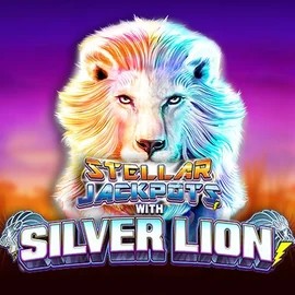 Stellar Jackpots with Silver Lion logo by Lightning Box Game at Spinko Casino